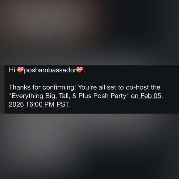 The "Everything Big, Tall, & Plus Posh Party" on Feb 05, 2026 16:00 PM PST. - Picture 2 of 2